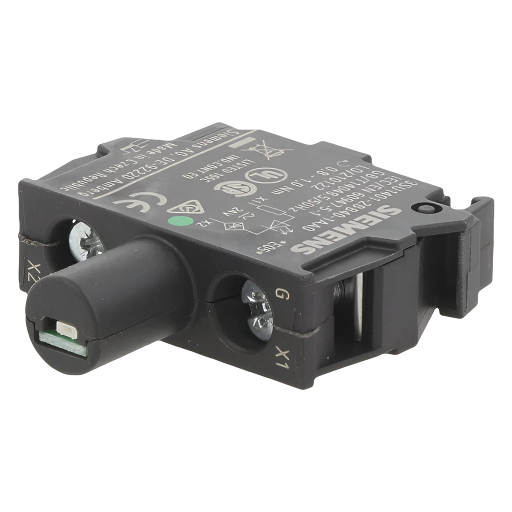 [23924] Bloque Led 3SU ACT P/Caja C/Led 24VCC/CA Verde Siemens