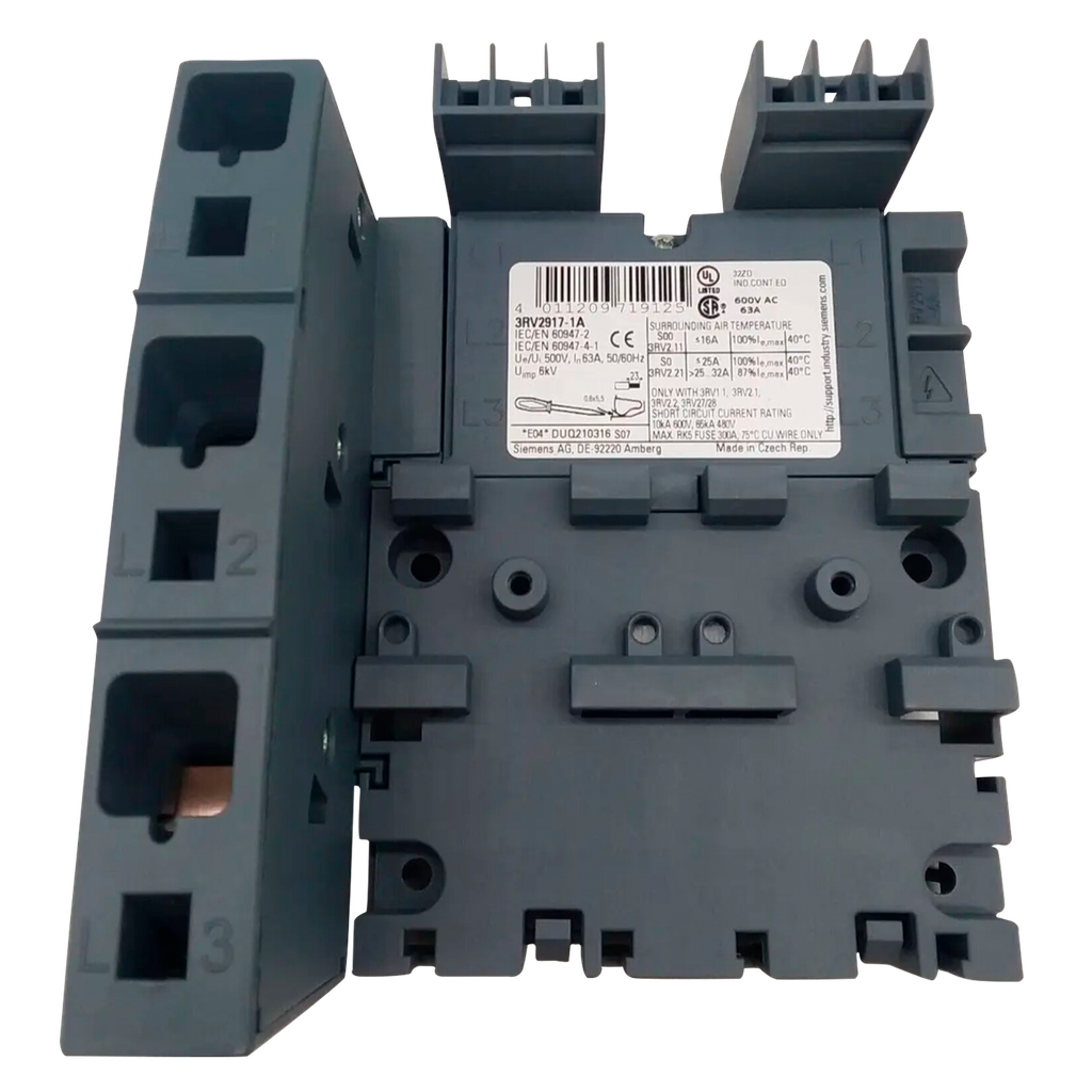 [25152] Base Colectora Innovation Izquierda 3RV2 63A 380VCA 3 Fases Siemens