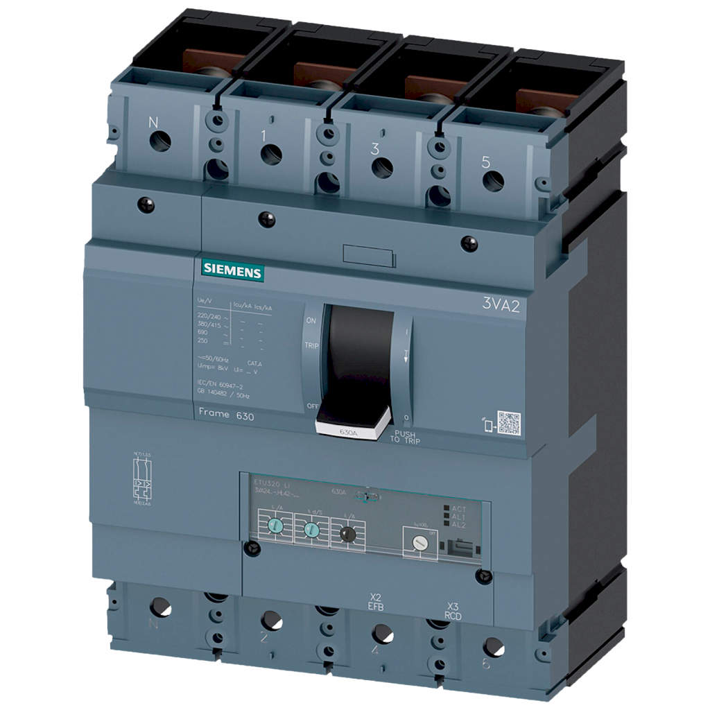 Interr. ETU350LSI 4P 400A 690VCA Siemens