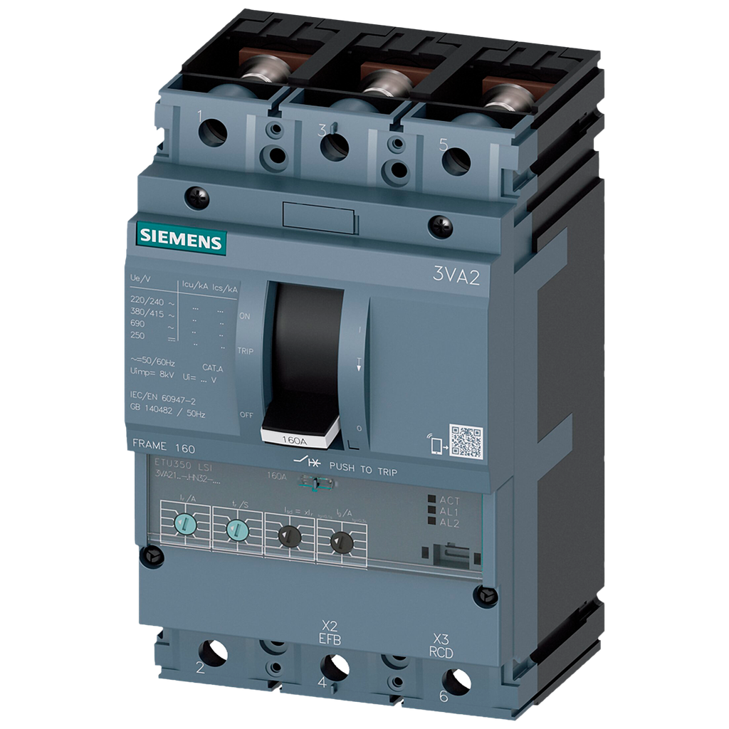 [24414] Interr. ETU350LSI 3P 250A 220/380VCA Siemens