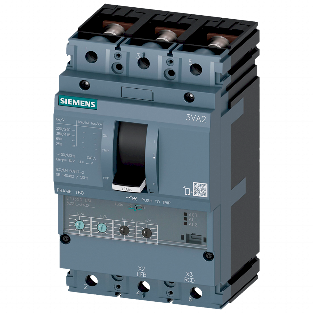 Interr. ETU350LSI 3P 250A 220/380VCA Siemens