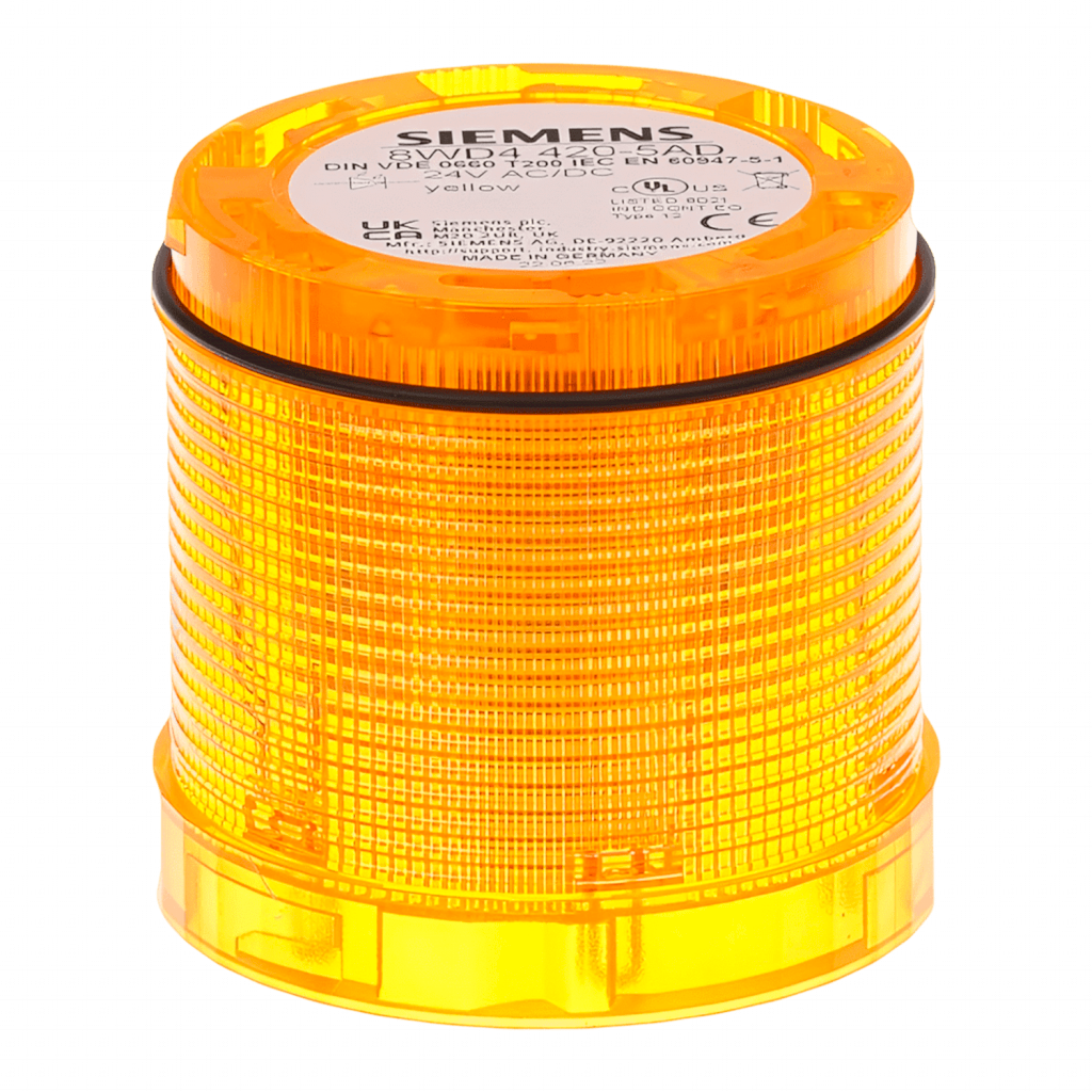 [4732] Elemento de Luz 24VCA/VCC Encastrable a Base o Elemento Luminoso Amarillo Siemens