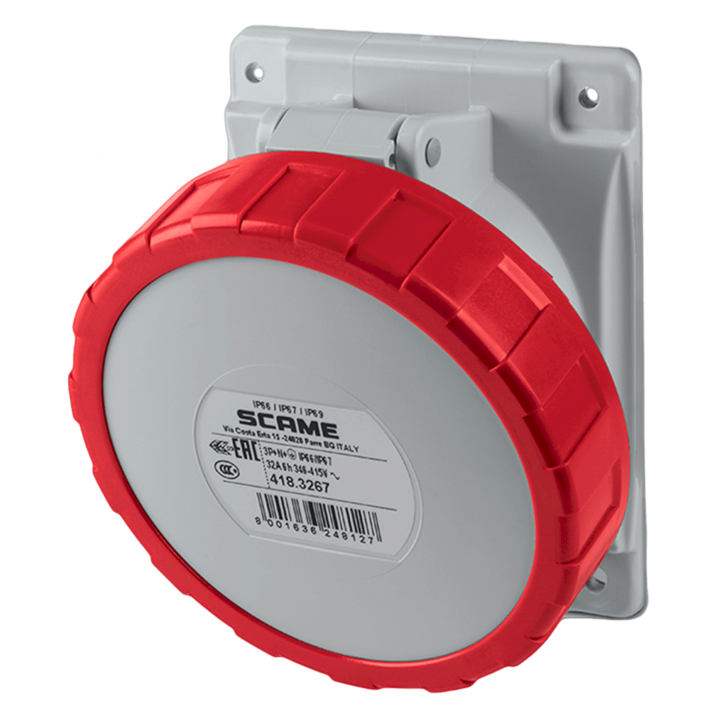 [12192] Toma Industrial Embutir 32A 5P 380V IP65 Scame