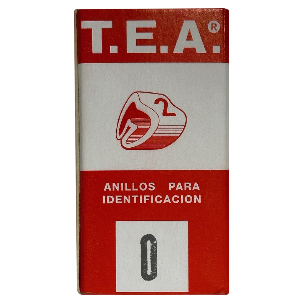 [14000] Anillos Identificadores Amarillo Número 0 Tea
