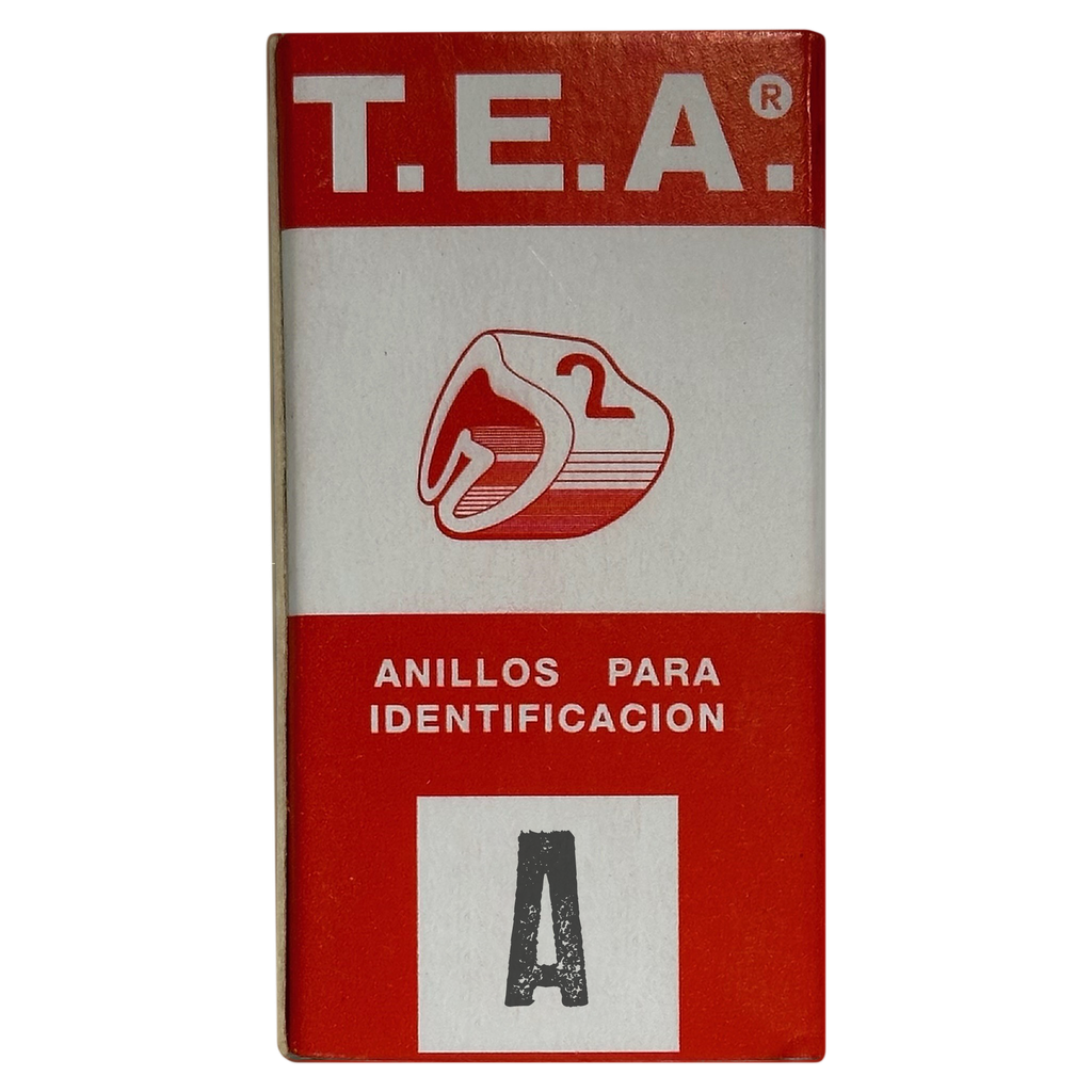 [14010] Anillos Identificadores Amarillo Número 9 Tea