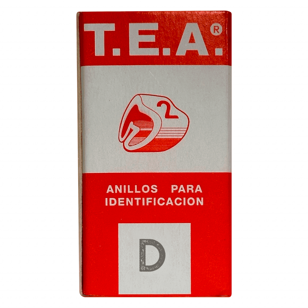 ANILLOS IDENTIFICAD. OF OMEGA (X 100u) LETRA D K1 LETRA D