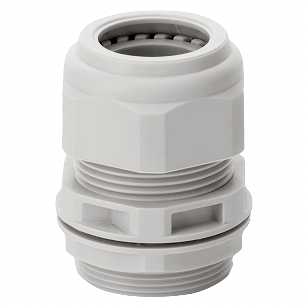 [13974] Prensacable Plástico Rosca M25x1,5 Blanco Scame