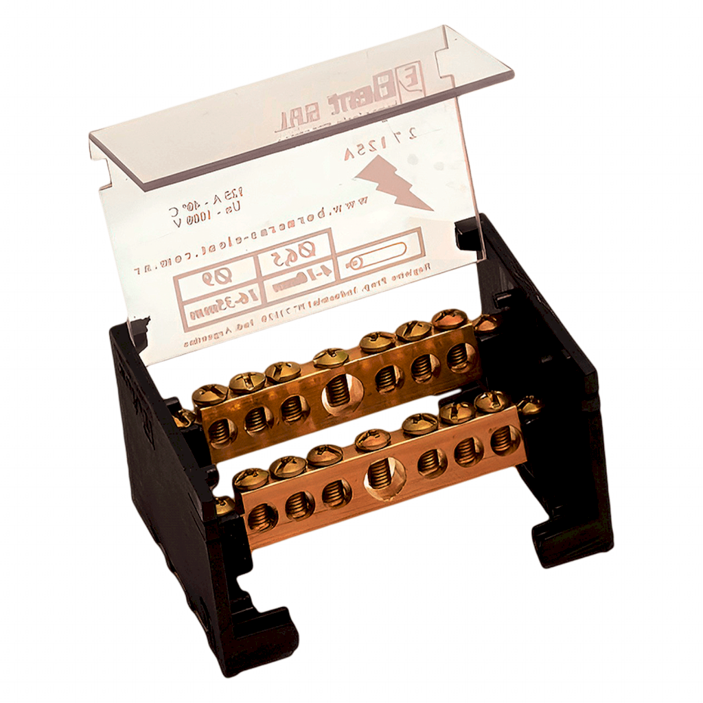 [14105] Repartidor Bipolar 7/125A C/Tapa Standard Elent