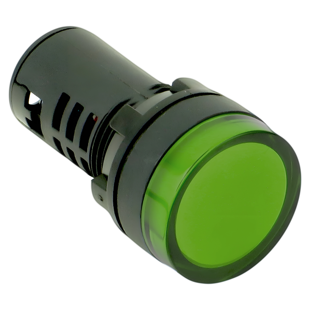 [15880] Ojo de Buey Plástico Multiled 24VCA 22mm Verde Tea