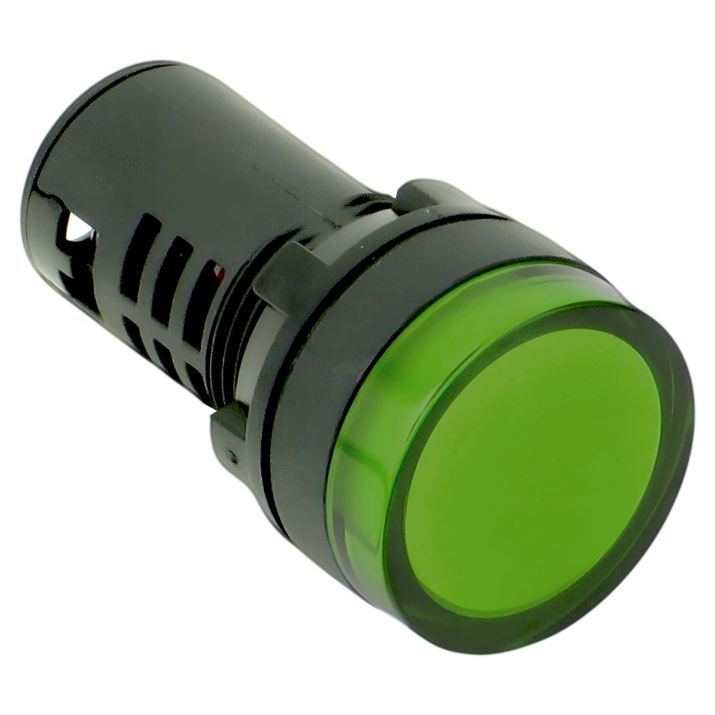 [15880] Ojo de Buey Plástico Multiled 24VCA 22mm Verde Tea