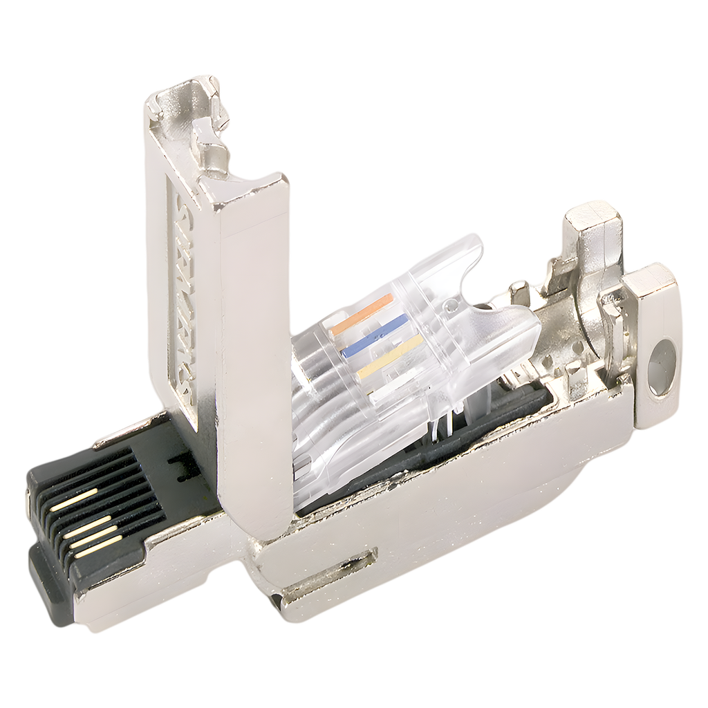 [16546] Conector RJ45 Cat. 5 Macho 2 Pares Trenzados Siemens