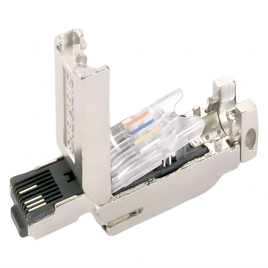 [16546] Conector RJ45 Cat. 5 Macho 2 Pares Trenzados Siemens