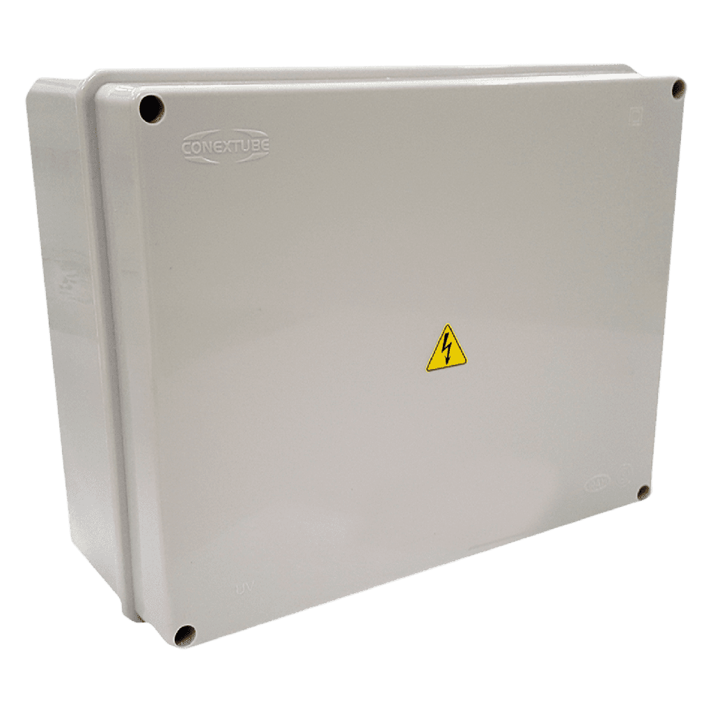 [20353] Caja de Paso PVC Estanca 240x190x90mm IP65 Blanca Conextube