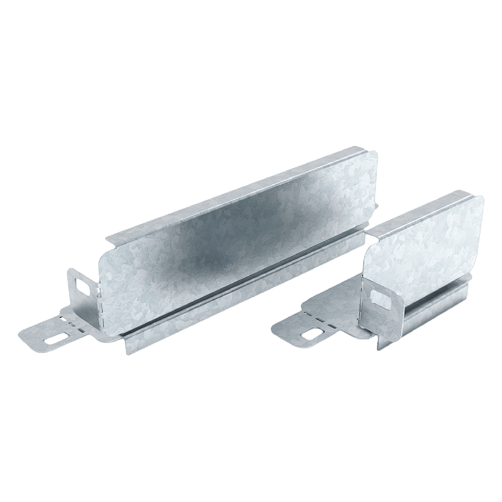 [22693] Reducción Perforada Simple Ancho 100mm Ala 50mm Espesor 0,7mm Chapa Zincada Samet