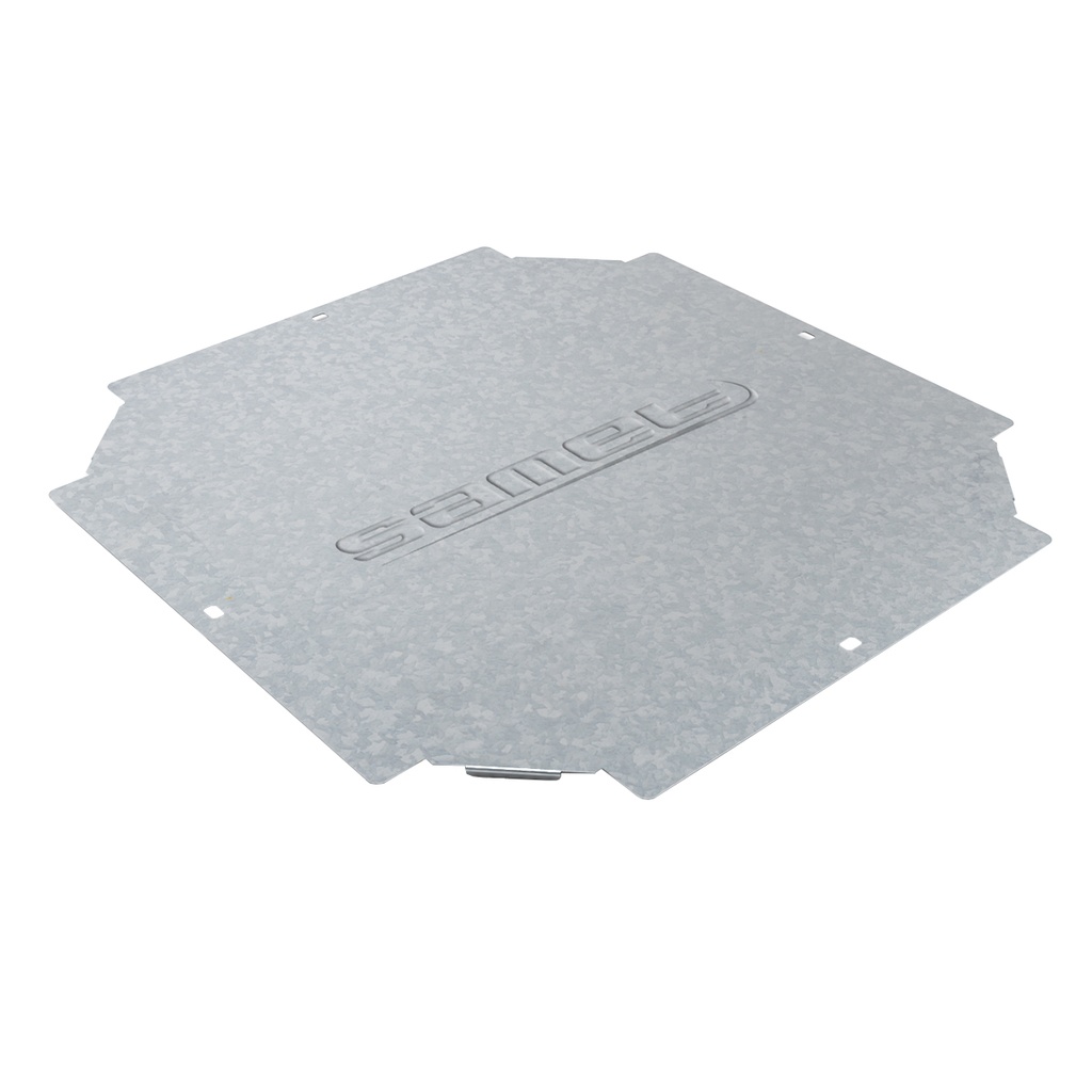 [22721] Tapa P/Unión Cruz Perforada Ancho 100mm Espesor 0,7mm Chapa Zincada Samet