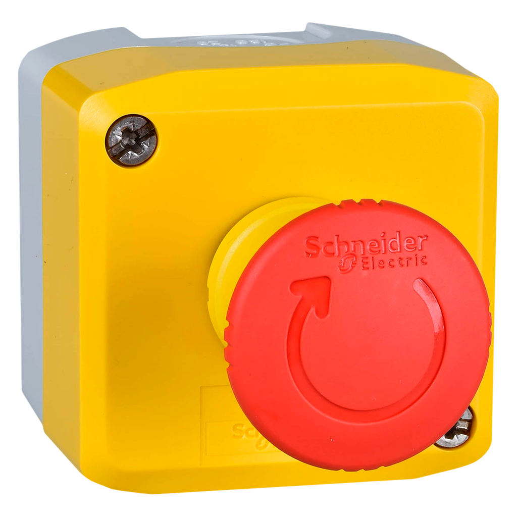 [22864] Caja Emerg. PVC Amarillo Rojo 1NC Schneider Electric
