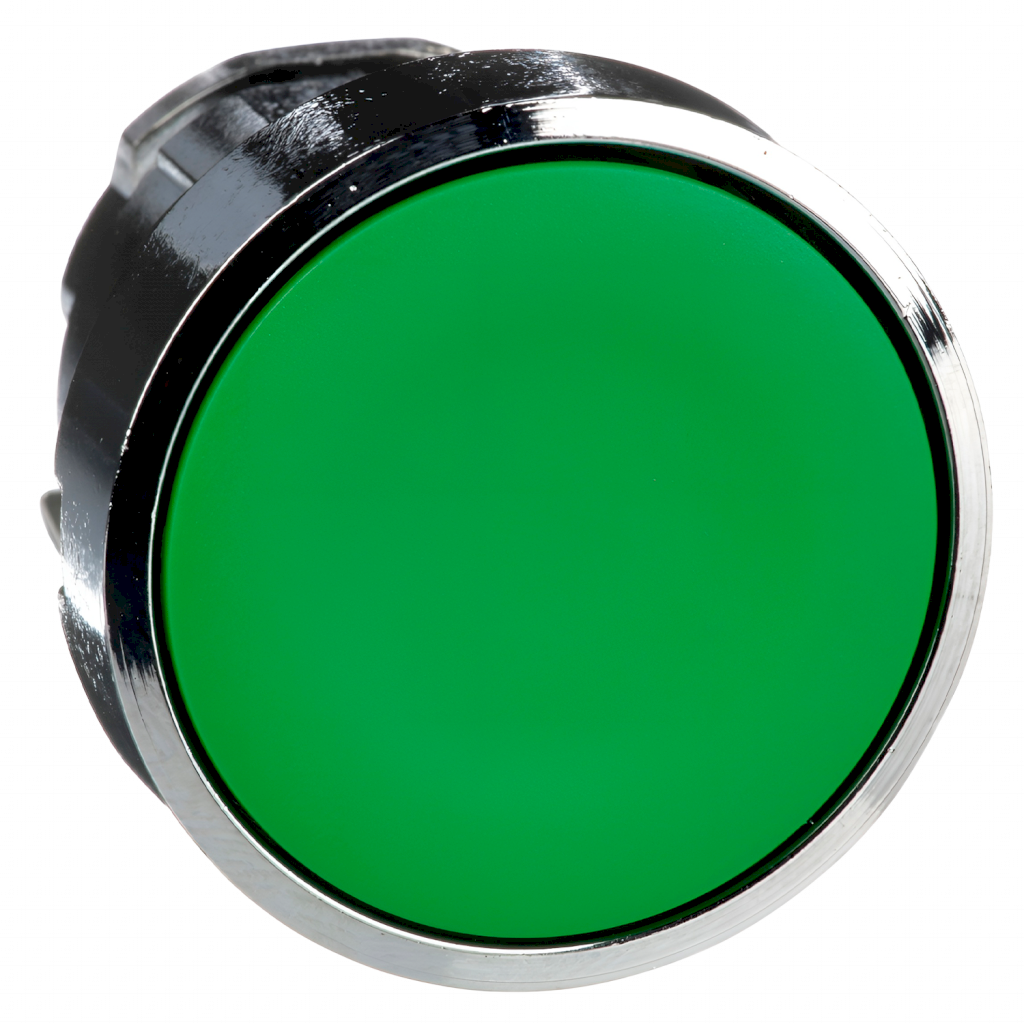 Cabezal Pulsador XB4 Metálico S/Soporte Verde Schneider Electric