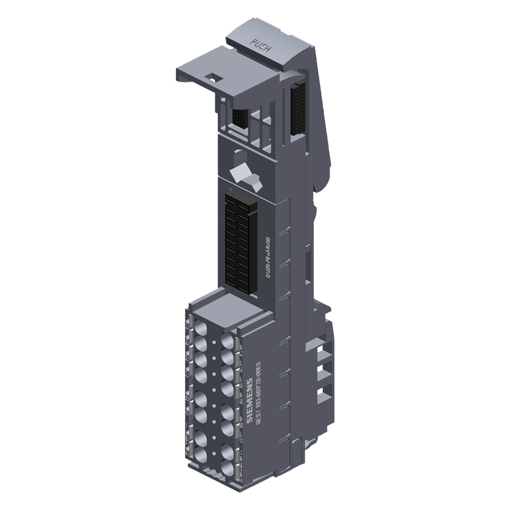 [24940] Terminal ET200SP Tipo F0 Gris C/Auxiliar Push-In Siemens