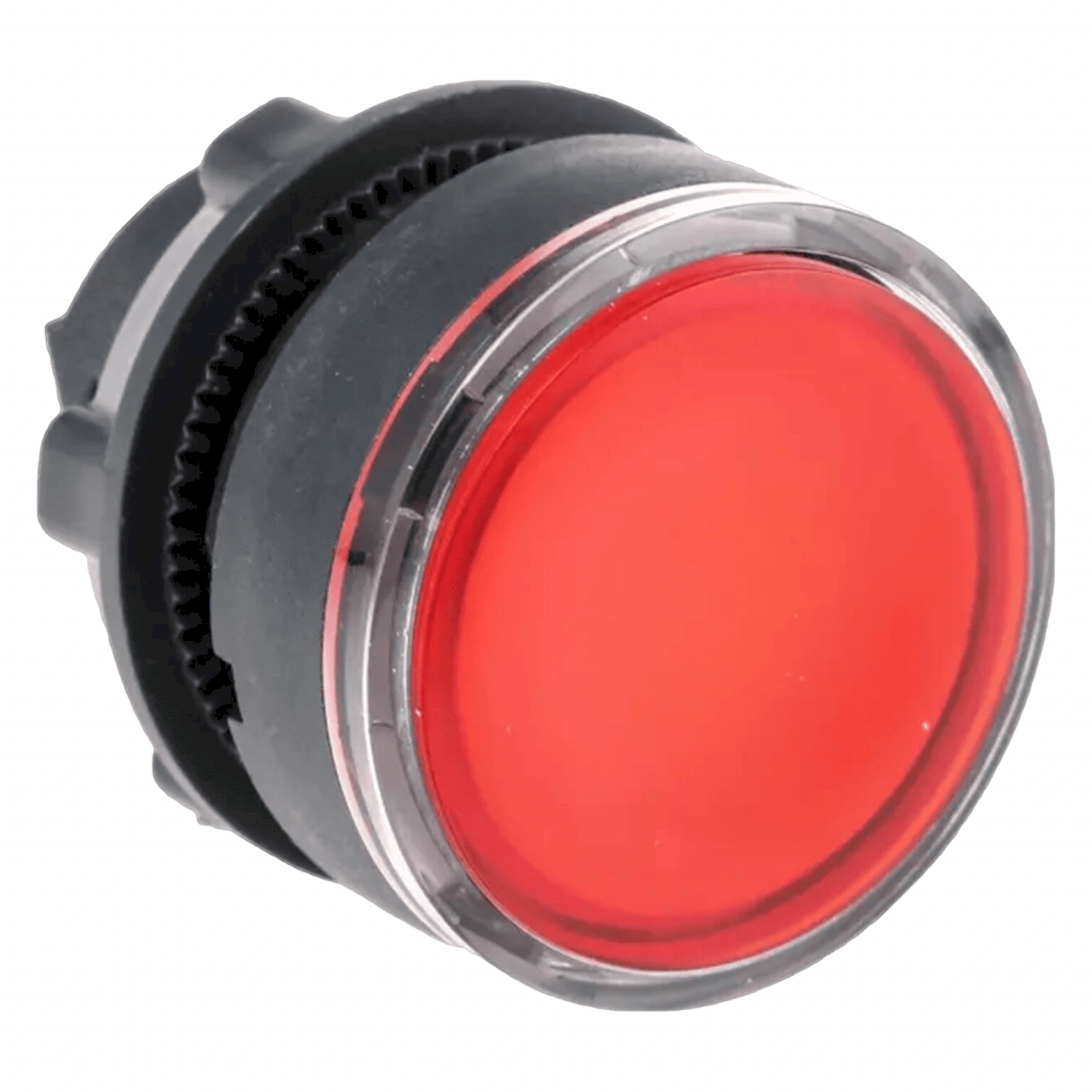 [25964] Cabezal Pulsador XB5 Plástico Luminoso S/Soporte Rojo Schneider Electric