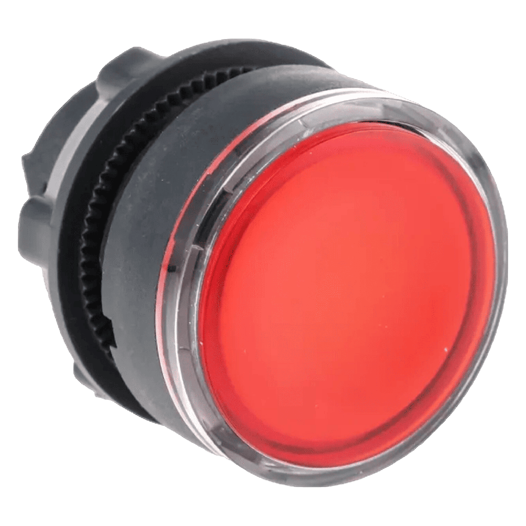 [25964] Cabezal Pulsador XB5 Plástico Luminoso S/Soporte Rojo Schneider Electric