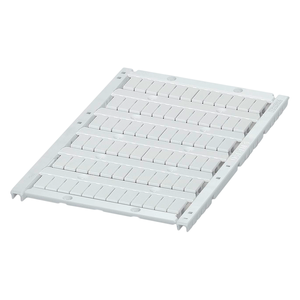 [27563] Plancha P/Bornes 5.2mm 72 Identificadores Rotulados Blanca Phoenix Contact