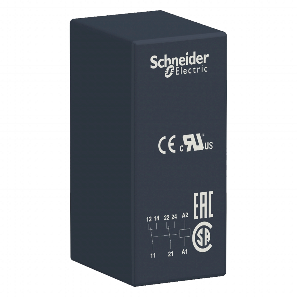 [30013] Relé 2 NA 24VCC 8A C/Led Schneider Electric