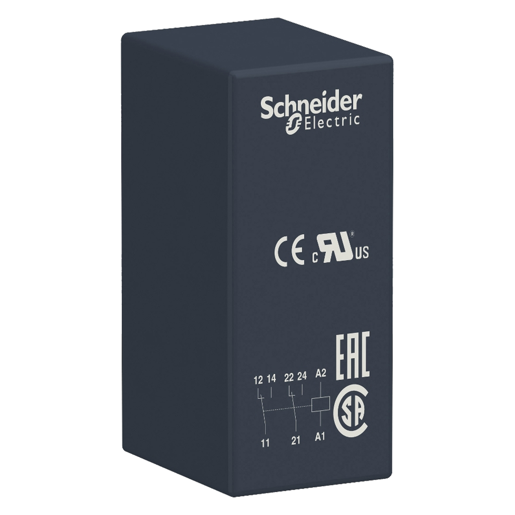 [30013] Relé 2 NA 24VCC 8A C/Led Schneider Electric