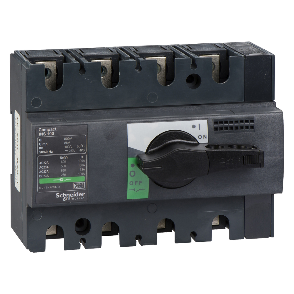 [30175] Interr. Manual Compact 4x100A 380VCA Maneta Giratoria Schneider Electric