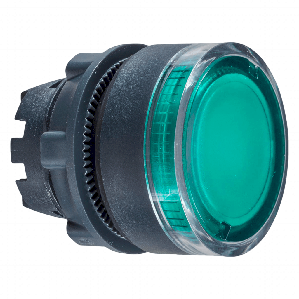 Cabezal Pulsador XB5 Plástico Luminoso S/Soporte Verde Schneider Electric