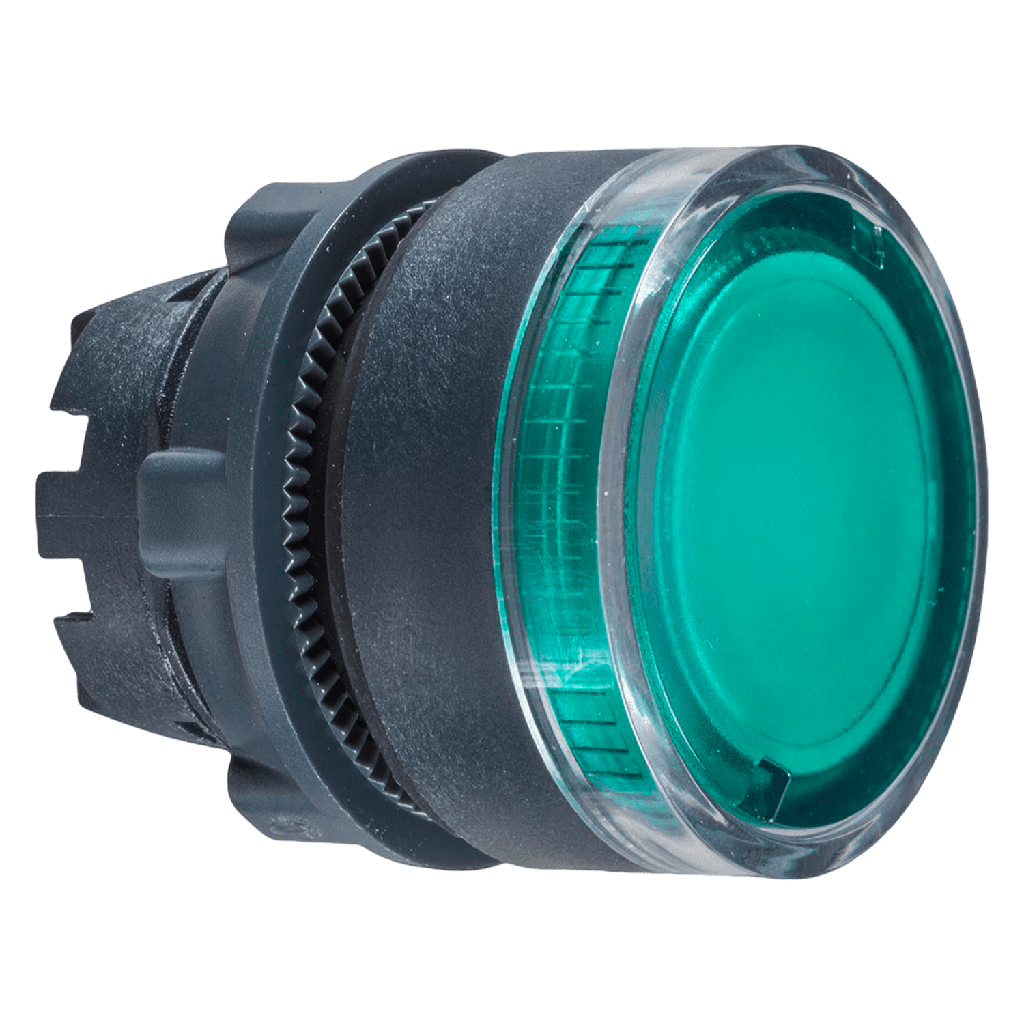 [30552] Cabezal Pulsador XB5 Plástico Luminoso S/Soporte Verde Schneider Electric