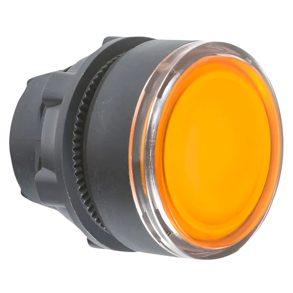 [30553] Cabezal Pulsador XB5 Plástico Luminoso S/Soporte Amarillo Schneider Electric