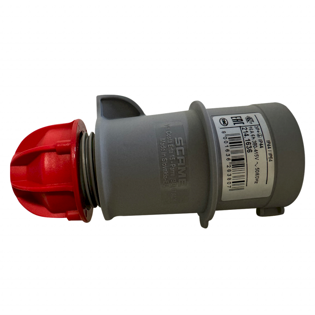 [30955] Ficha Industrial Móvil 4P 16A 380V IP44 Scame