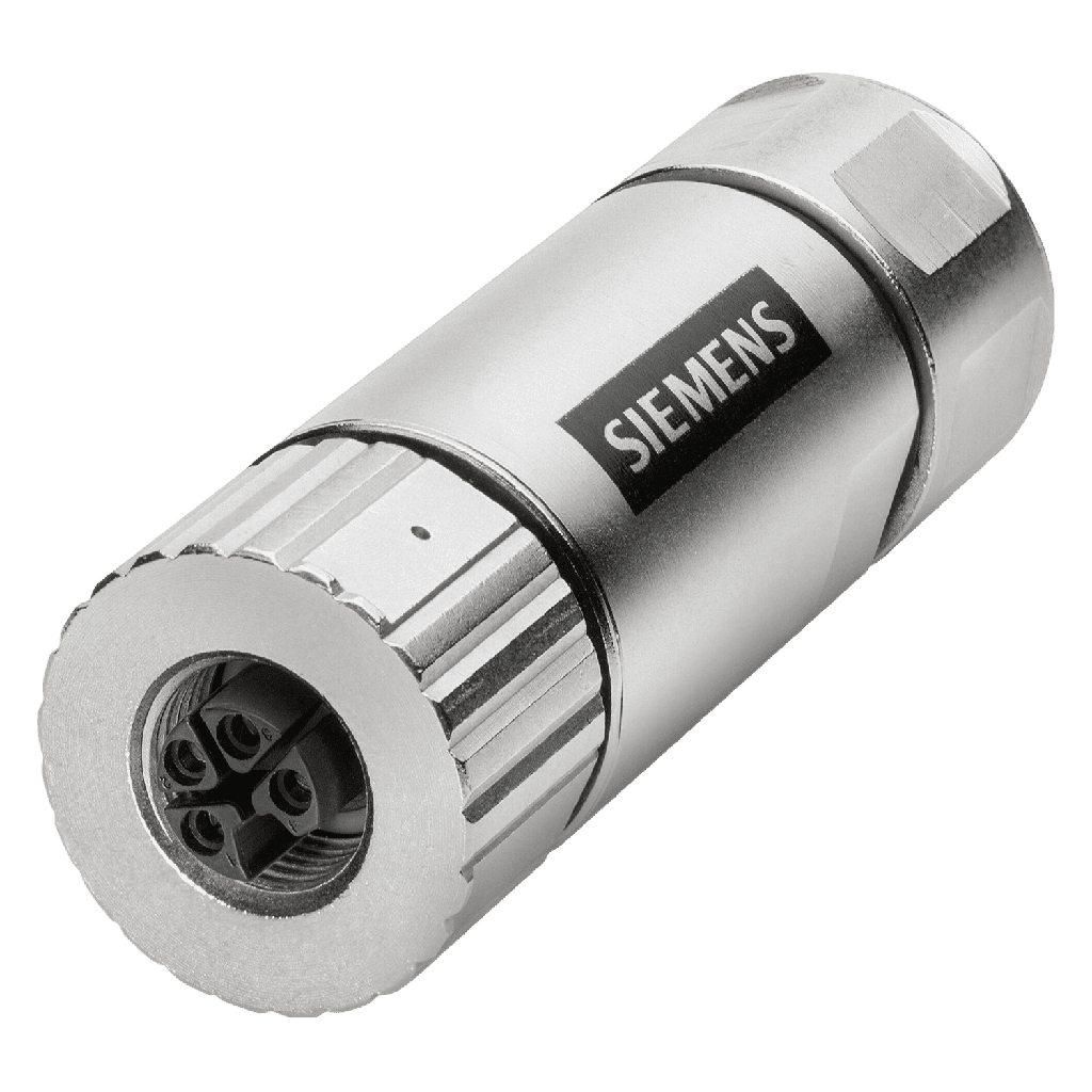 [31487] Conector M12 4 Polos Hembra M12 Siemens
