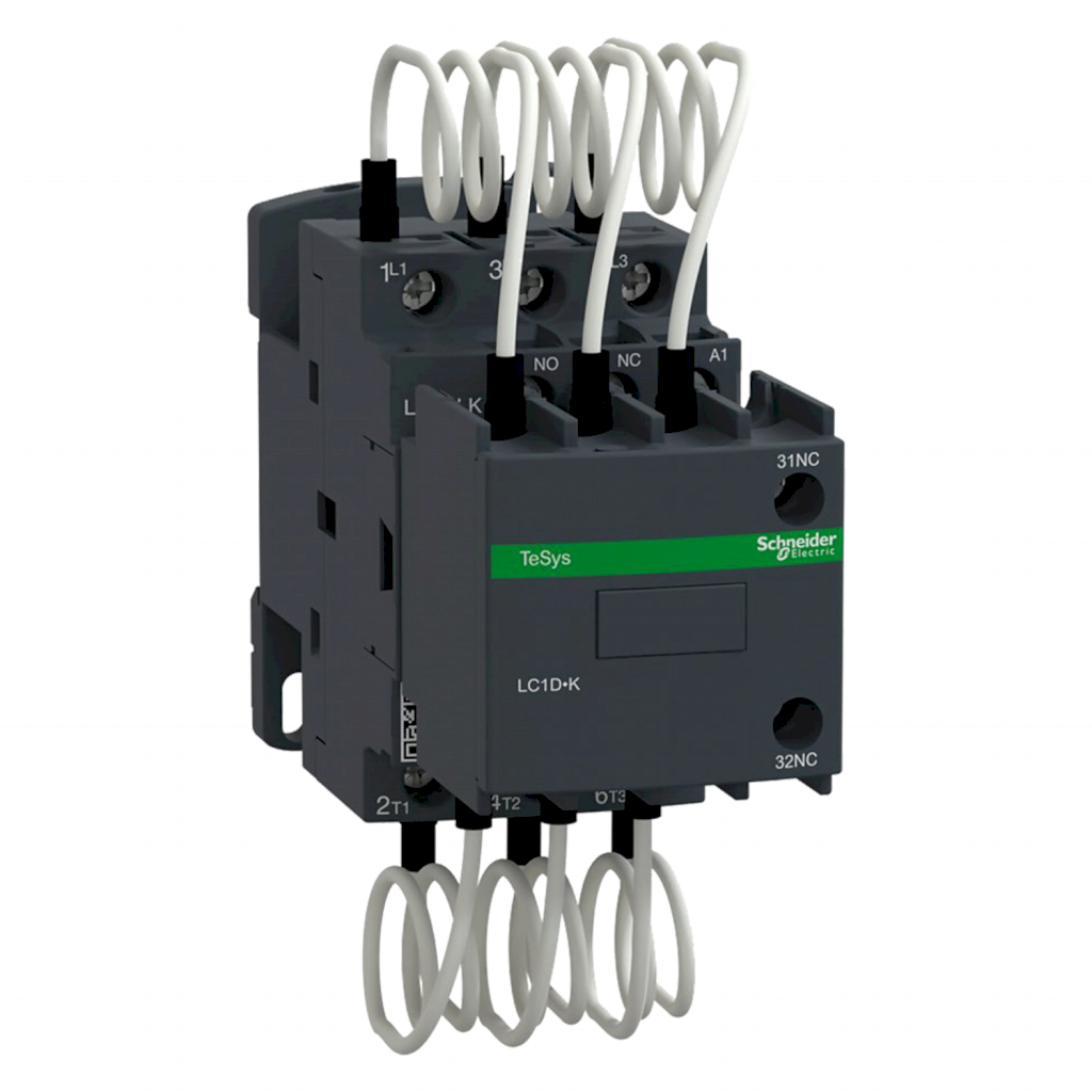 Contactor LC1D 3P 22A 220VCA 16kVAR 1NA+2NC Schneider Electric