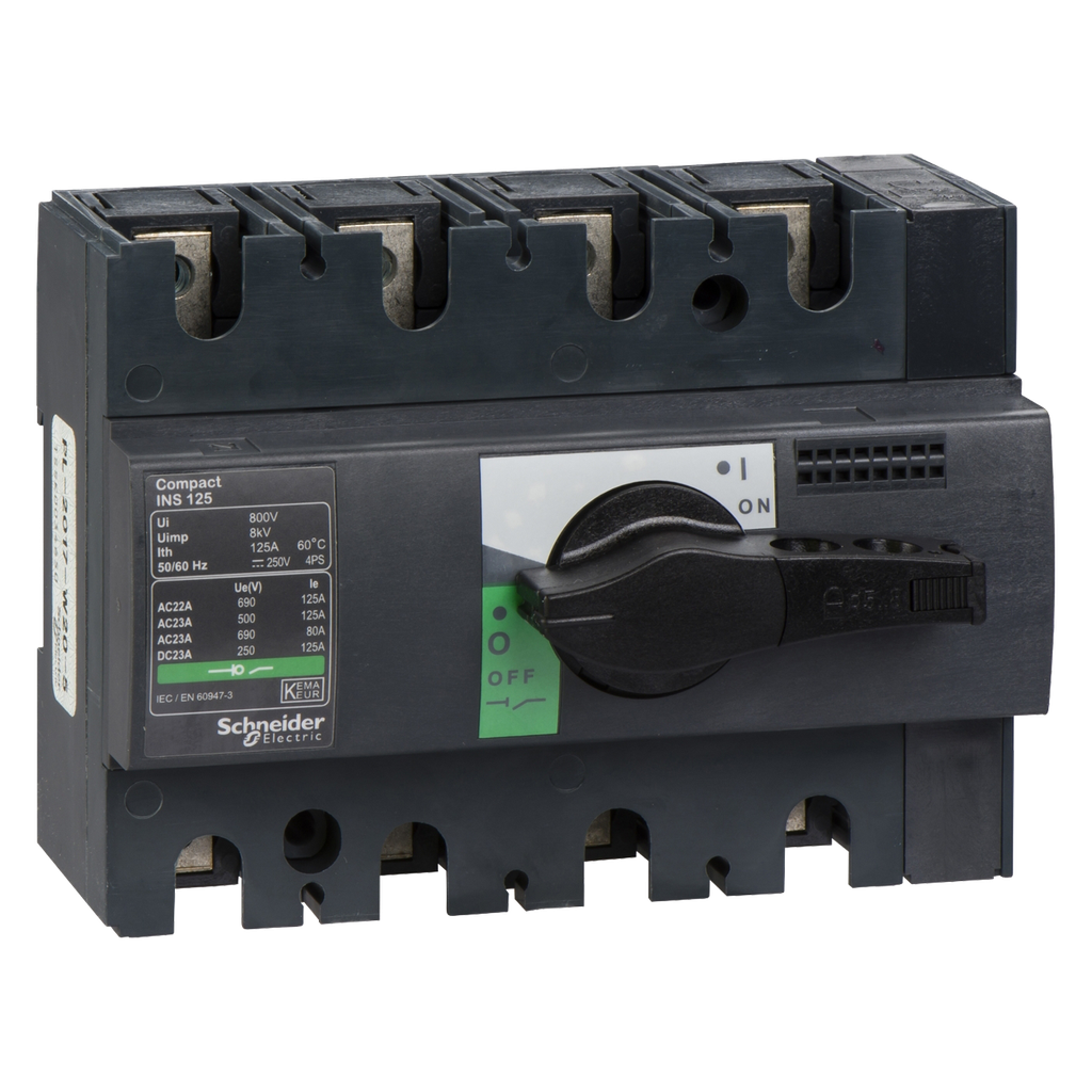 [26359] Interr. Manual Compact 4x125A 380VCA Maneta Giratoria Schneider Electric