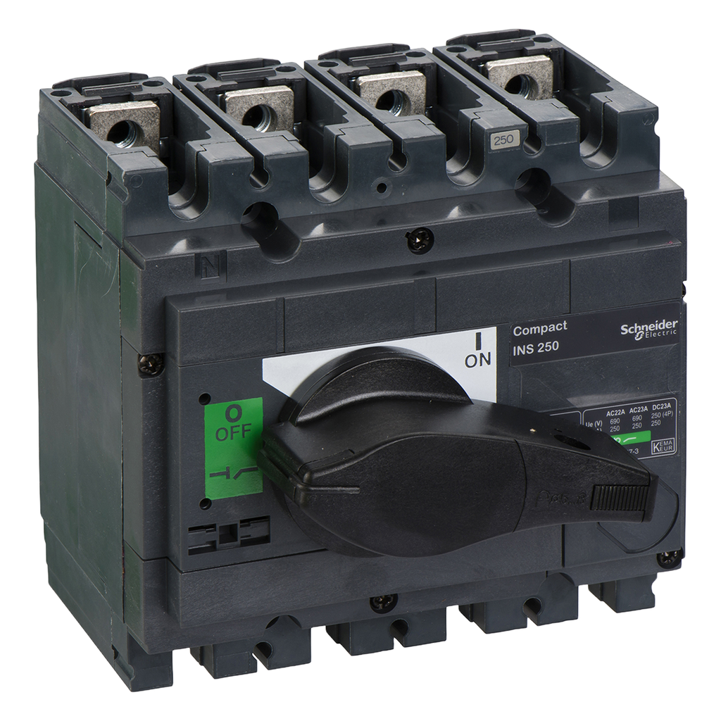 [26528] Interr. Manual Compact 4x250A 380VCA Maneta Giratoria Schneider Electric