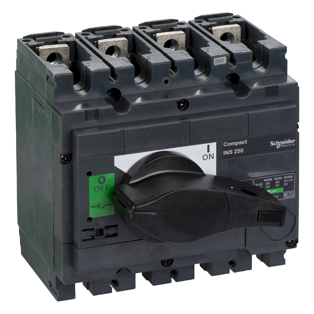 Interr. Manual Compact 4x250A 380VCA Maneta Giratoria Schneider Electric