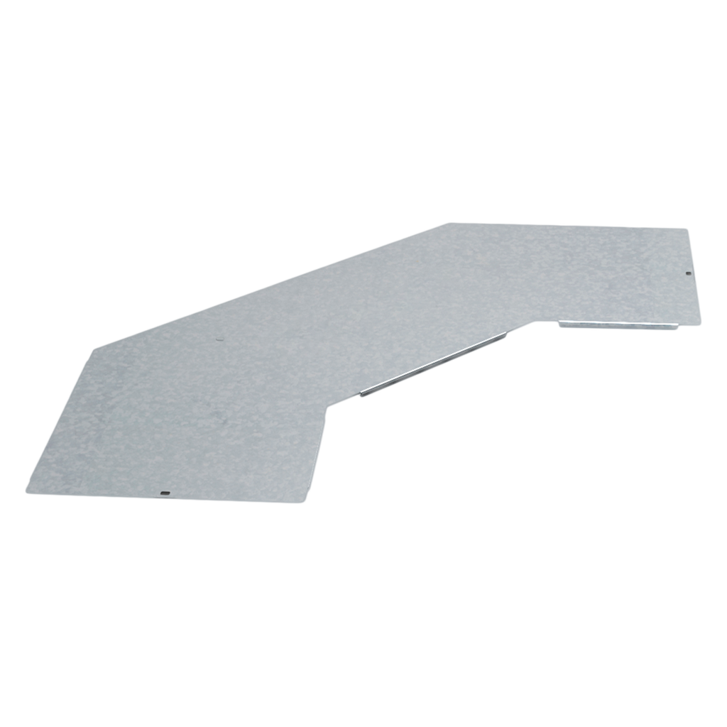 [28992] Tapa P/Curva Escalera 90° Ancho 300mm Espesor 0,7 Chapa Zincada Samet