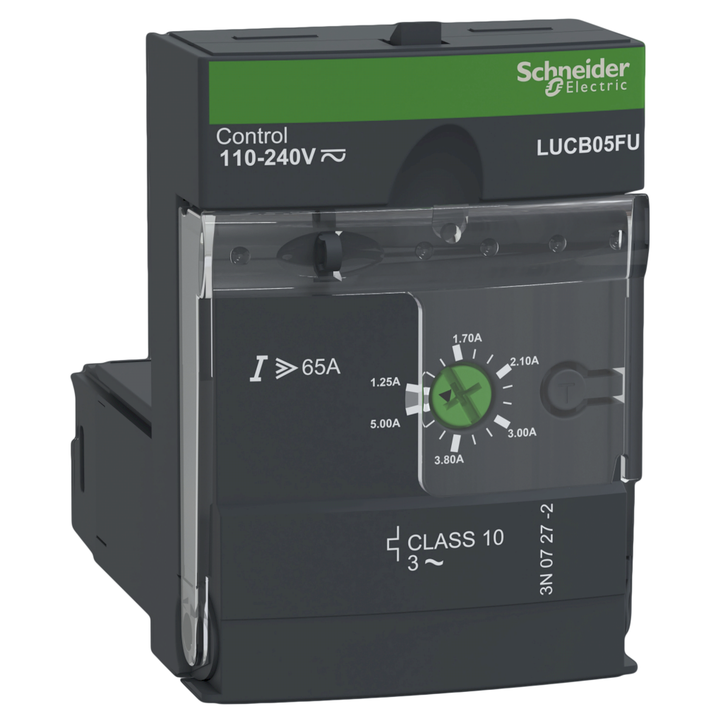 Unidad de Control Electrónico Tesys U 380VCA Tension Comando 110-220VCC/VCA Tension Empleo Hasta 690VCA Schneider Electric