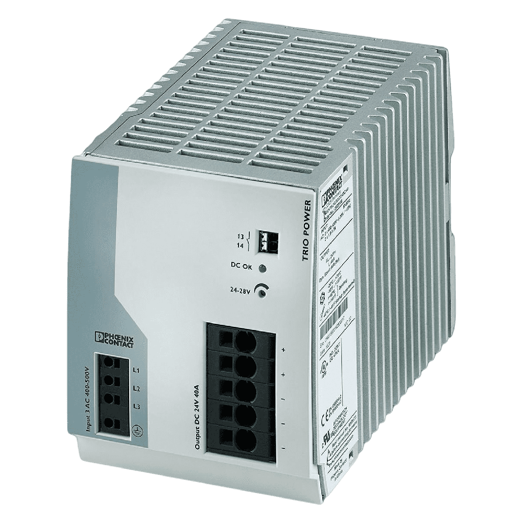 [32157] Fuente Trifásica Trio E: 400/500VCA S: 24VCC 40A Phoenix Contact