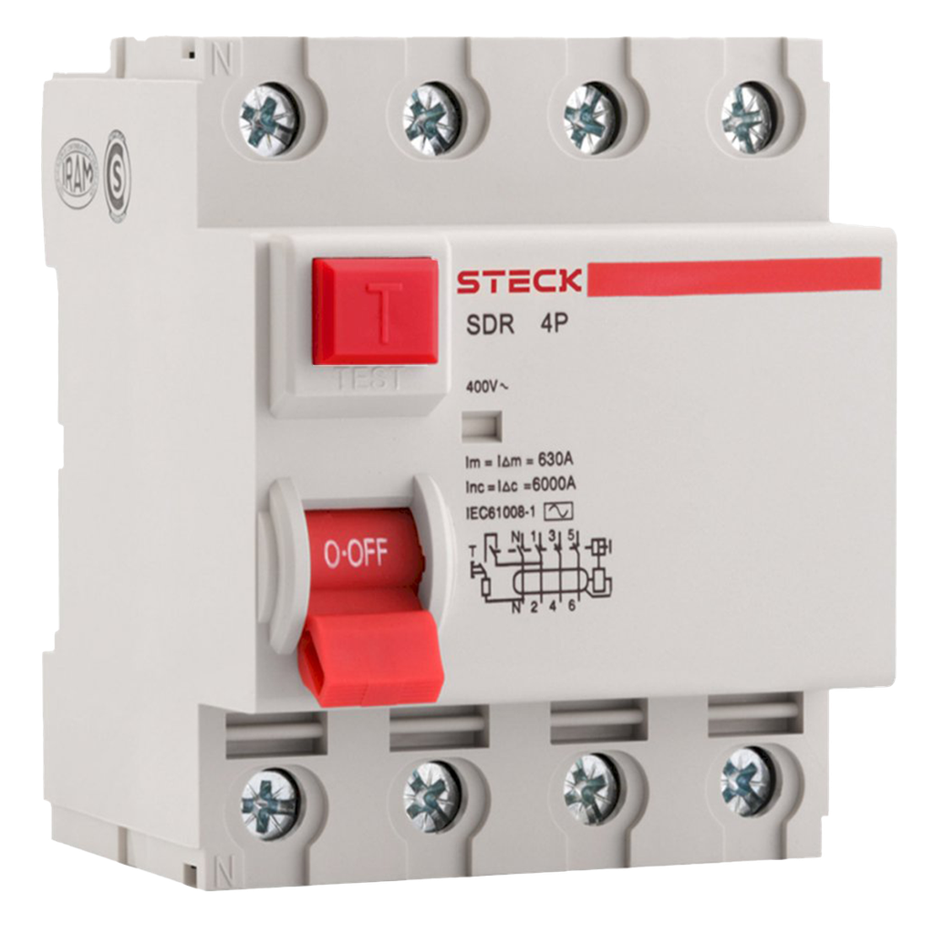 [2836] Interruptor Diferencial SDR48 4x80A 30mA Steck Electric