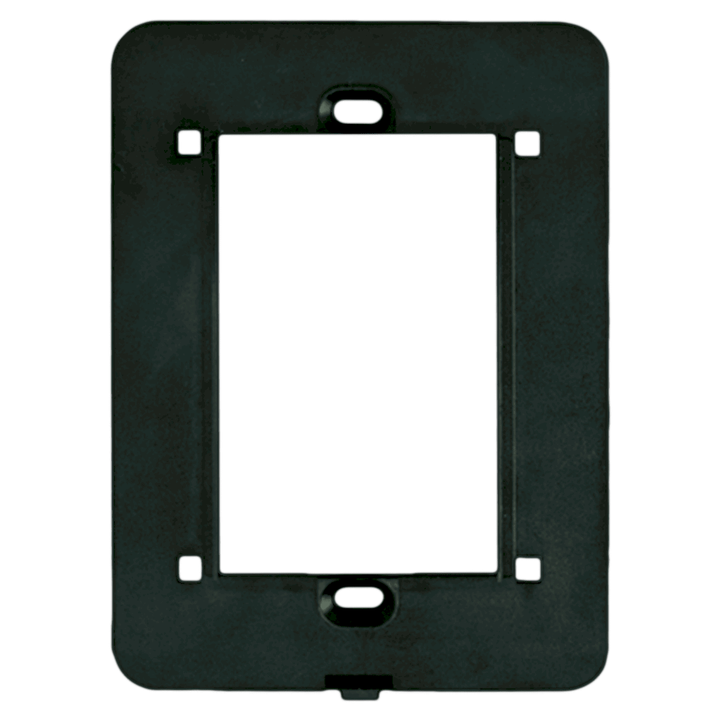 [3320] Bastidor Bauhaus PVC 4 Módulos Negro Cambre