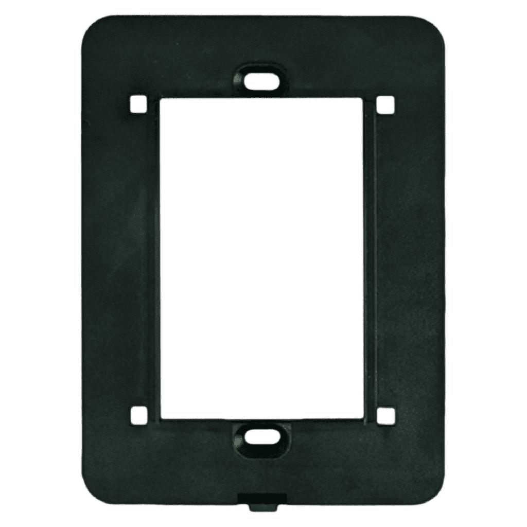 [3320] Bastidor Bauhaus PVC 4 Módulos Negro Cambre