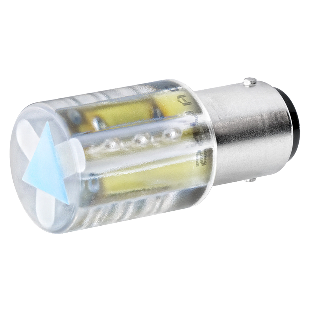 [19960] Lampara Led 8WD4 P/Columnas BA15D 24VCA/VCC Amarillo Siemens