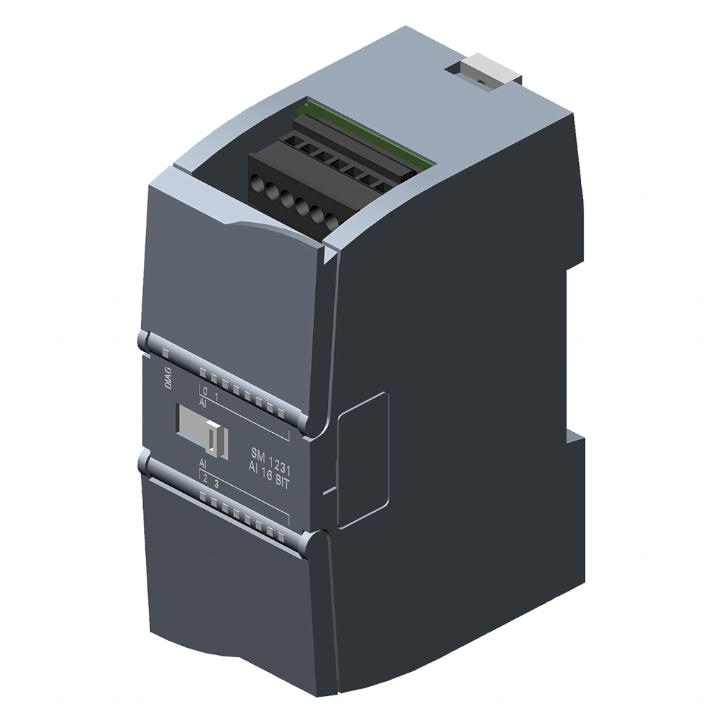 Módulo S7-1200 4 E/Analog. Bornera a Tornillo Montaje Riel DIN 24VCC Siemens