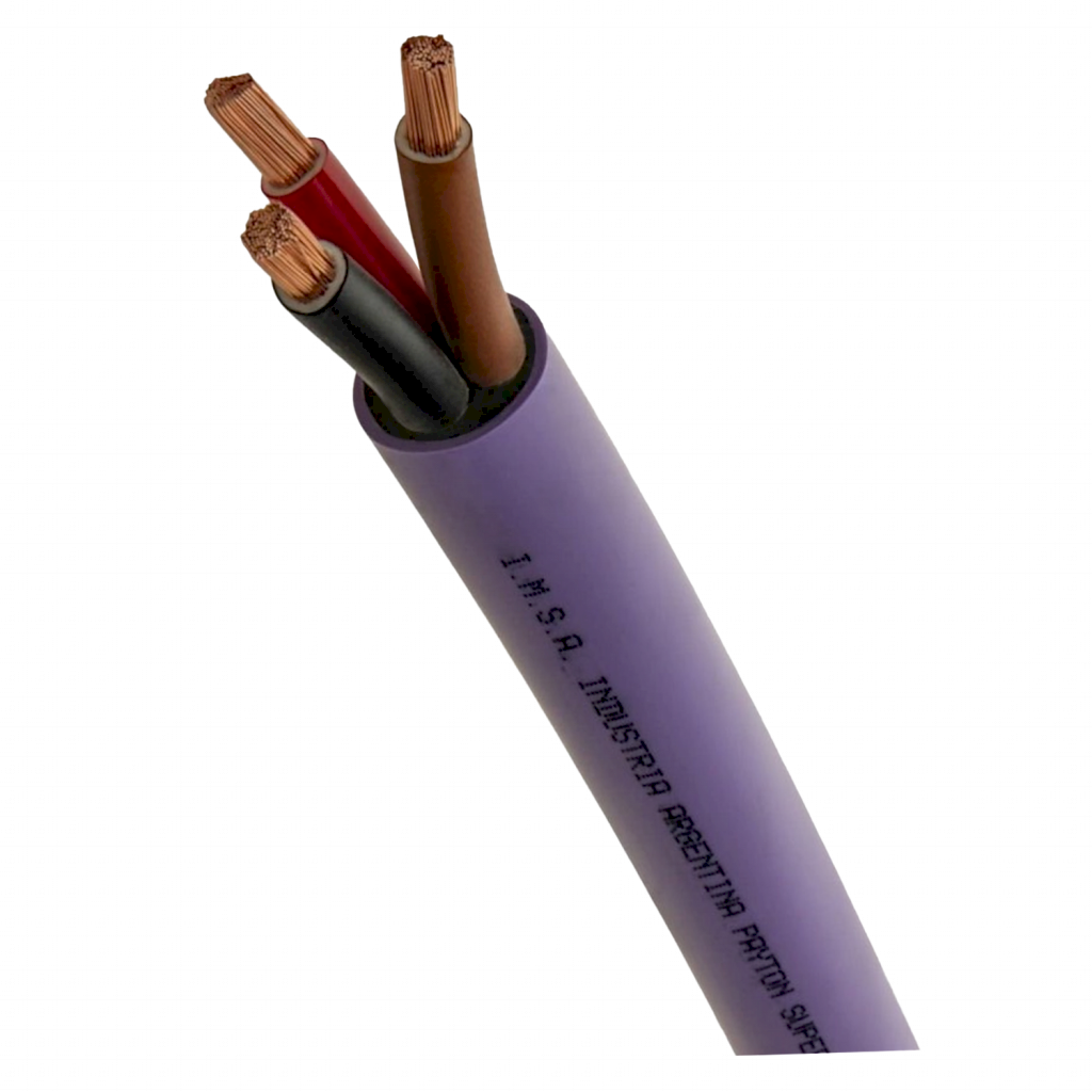 Cable Subterraneo 3x2,5mm2 20A PVC Violeta Imsa