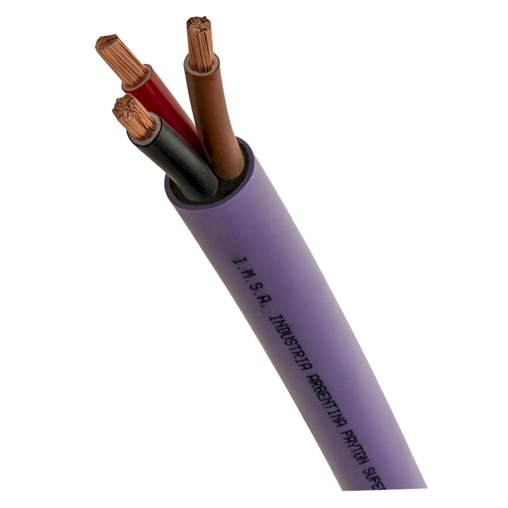 [23123] Cable Subterraneo 3x2,5mm2 20A PVC Violeta Imsa