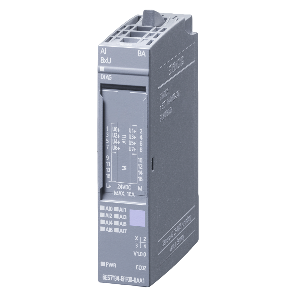 [24928] Módulo ET200SP 8 E/Analog. Conector Alimen. Bus/Distribucion Bus Montaje Riel DIN/Sobre Base 24VCC Siemens