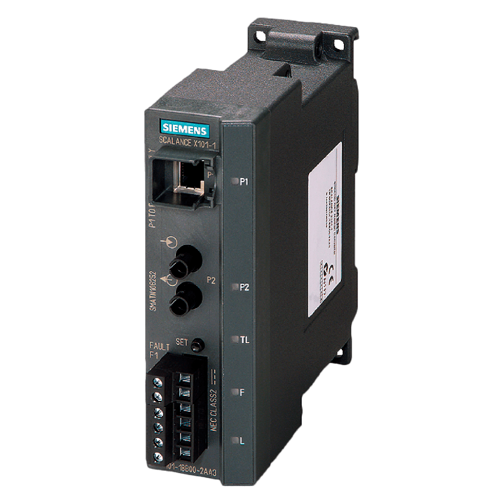 [25578] Conversos Scalance 24VCC Entrada Ethernet RJ45 Salida Fibra Optica BFOC Siemens