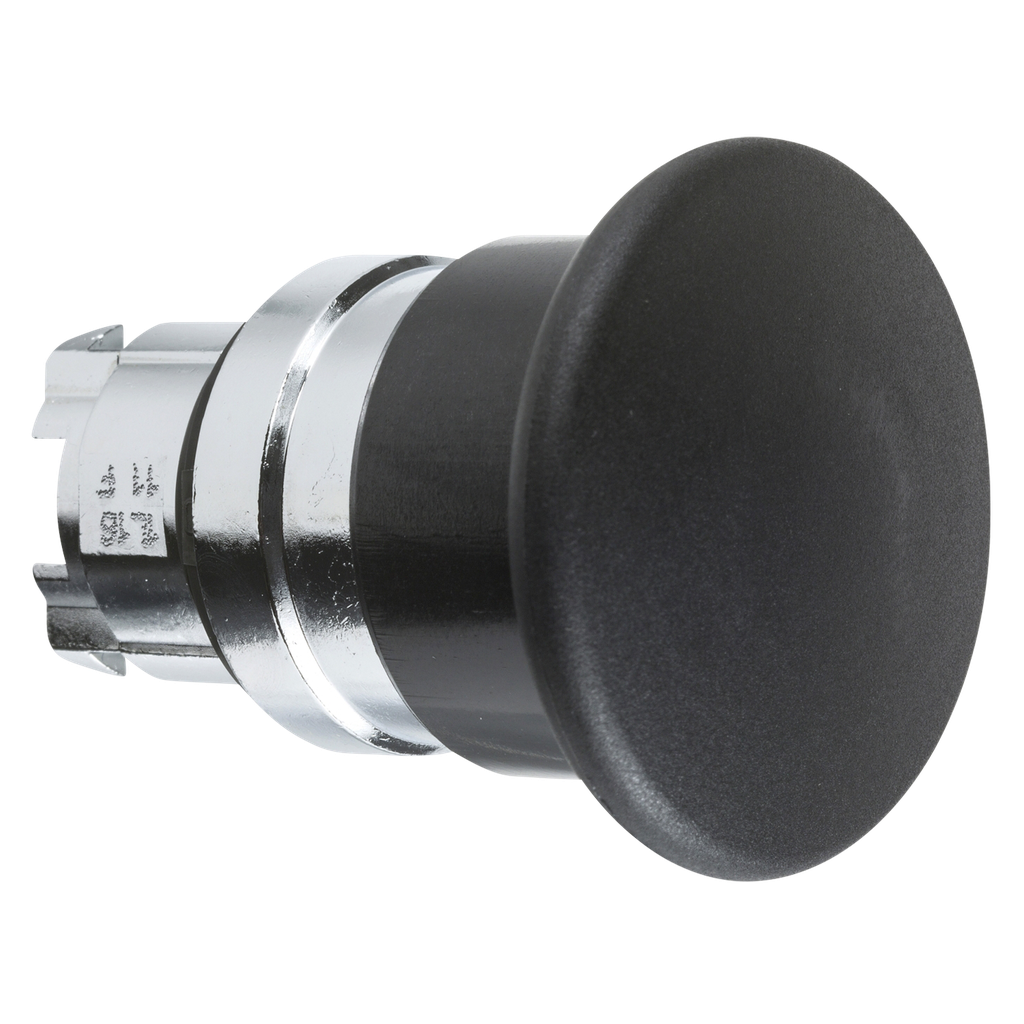[29663] Cabezal Pulsador XB4 Hongo Metálico S/Soporte S/Retención Negro Schneider Electric